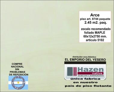 Piso flotante color Arce Art.8744