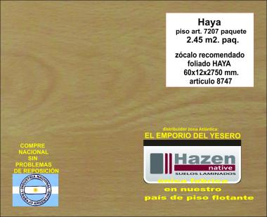 Piso flotante color Haya Art.7207