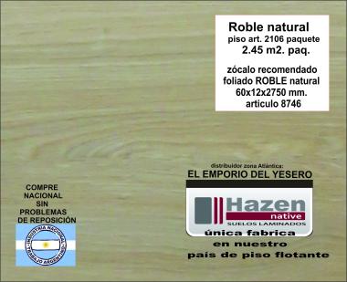 Piso flotante color Roble Art.2106