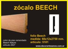 Zocalo foliado color BEECH art. 5101